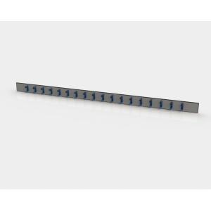 SGL Coat Hook Rail  18 Blue PC Coat Hooks  (2000l x 100w) 